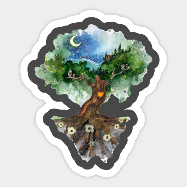 Dreamy tree Sticker by TatianaBS